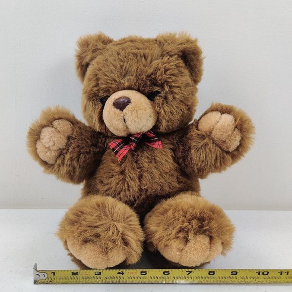 A & B Novelty Teddy Bear 1982 Light Brown Plush Stuffed Animal Vintage - Picture 11 of 12
